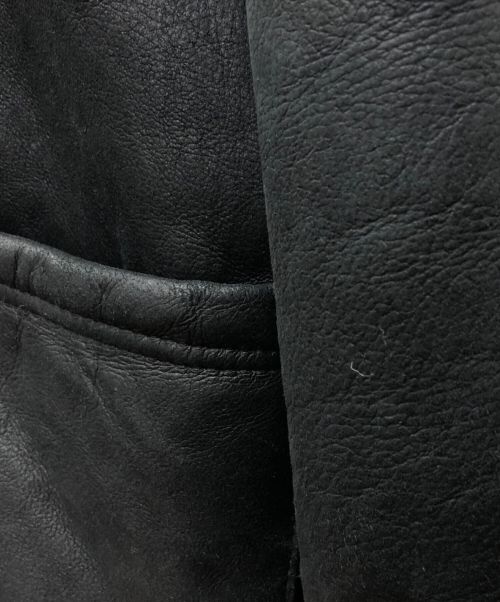 TRAVAILS（トラバーユ）TRAVAILS (トラバーユ) ムートンコート ブラック サイズ:Mの古着・服飾アイテム