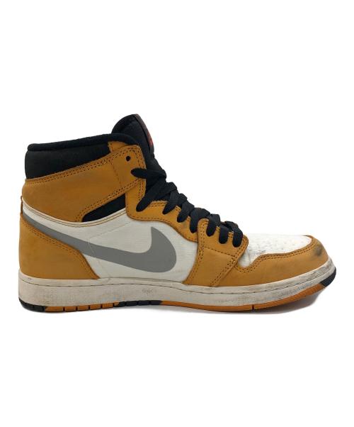 NIKE（ナイキ）NIKE (ナイキ) ハイカットスニーカー ホワイト×イエロー サイズ:27.5の古着・服飾アイテム
