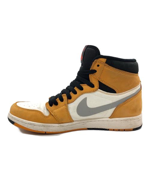 NIKE（ナイキ）NIKE (ナイキ) ハイカットスニーカー ホワイト×イエロー サイズ:27.5の古着・服飾アイテム