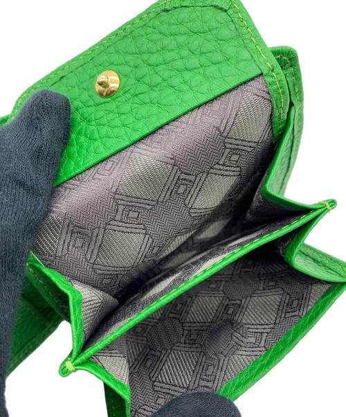 ETiAM（エティアム）ETiAM (エティアム) 2つ折り財布 グリーンの古着・服飾アイテム