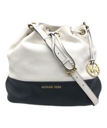 MICHAEL KORS（マイケル・コース）の古着「ショルダーバッグ」｜ホワイト×ブラック