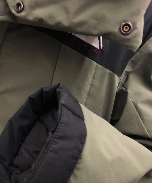 FIRST DOWN（ファーストダウン）FIRST DOWN (ファーストダウン) ダウンジャケット グリーン×ブラック サイズ:Mの古着・服飾アイテム