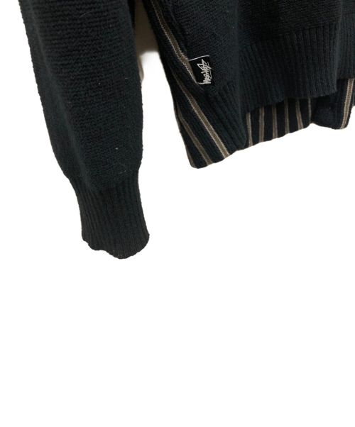 stussy（ステューシー）stussy (ステューシー) カーディガン ブラック サイズ:Sの古着・服飾アイテム