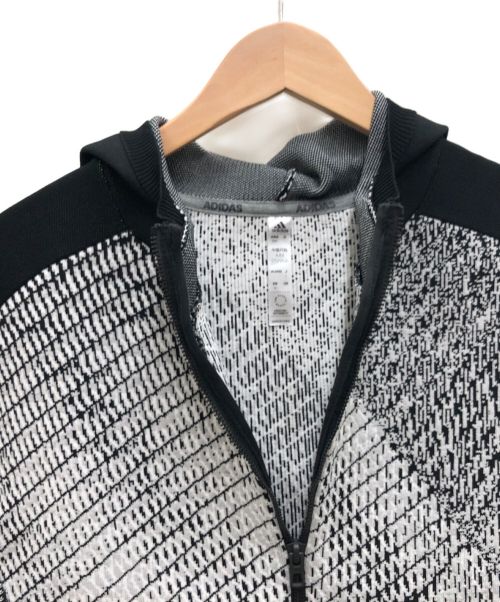 adidas（アディダス）adidas (アディダス) ニットパーカー ブラック サイズ:L 未使用品の古着・服飾アイテム