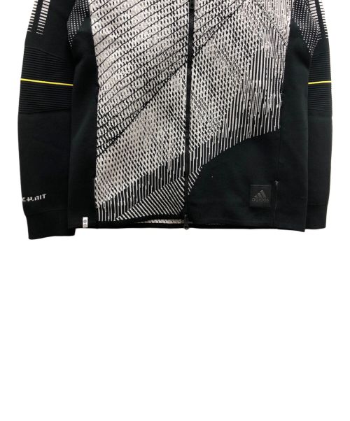 adidas（アディダス）adidas (アディダス) ニットパーカー ブラック サイズ:L 未使用品の古着・服飾アイテム
