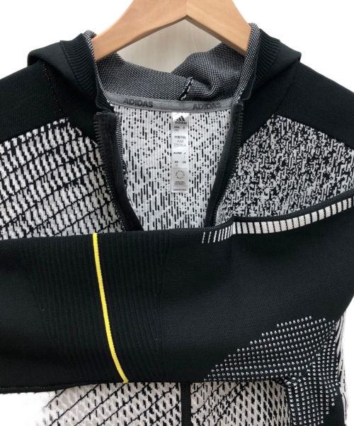 adidas（アディダス）adidas (アディダス) ニットパーカー ブラック サイズ:L 未使用品の古着・服飾アイテム