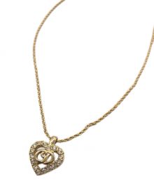 Christian Dior（クリスチャン ディオール）の古着「ハートモチーフネックレス」｜ゴールドカラー