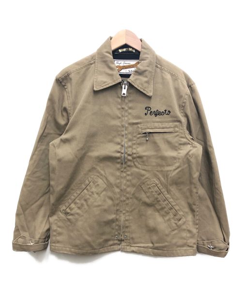 SCHOTT BROS.（ショット）SCHOTT BROS. (ショットブロス) ジップジャケット ベージュ サイズ:Mの古着・服飾アイテム