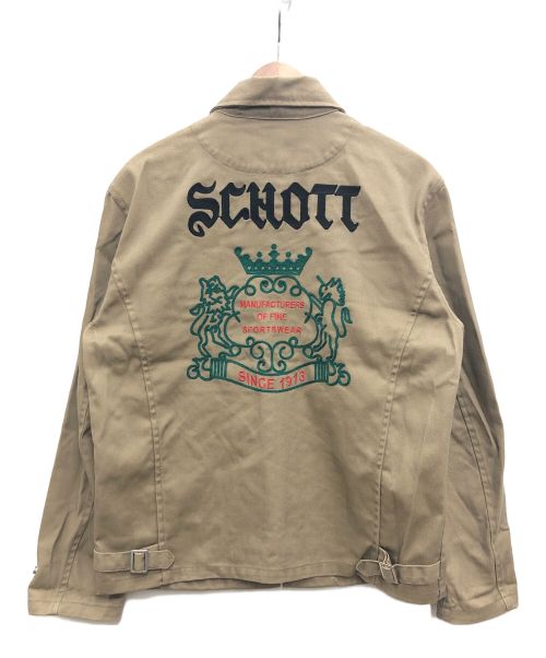 SCHOTT BROS.（ショット）SCHOTT BROS. (ショットブロス) ジップジャケット ベージュ サイズ:Mの古着・服飾アイテム