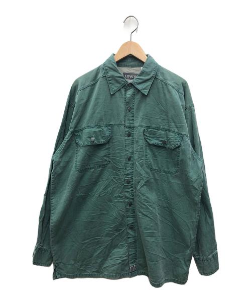 LEVI'S（リーバイス）LEVI'S (リーバイス) オーバーサイズシャツ グリーン サイズ:Lの古着・服飾アイテム