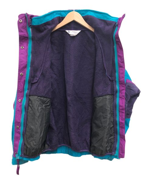 Columbia（コロンビア）Columbia (コロンビア) ナイロンジャケット ブルー×パープル サイズ:Lの古着・服飾アイテム