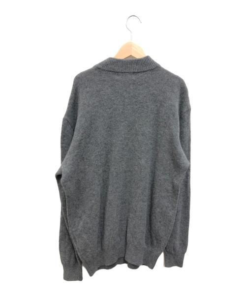 KANSAIMAN（カンサイマン）kansaiman (カンサイマン) コマンダーニット グレー サイズ:XLの古着・服飾アイテム