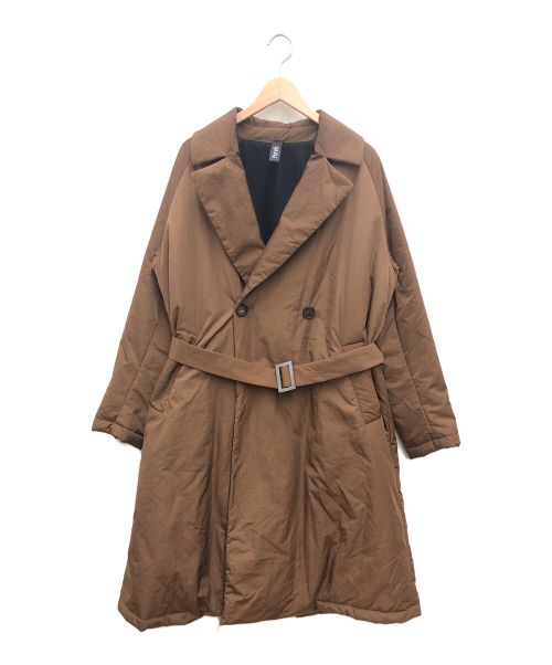 HEVO（イーヴォ）Hevo (イーヴォ) TOMORROW LAND (トゥモローランド) ベルテッドコート ブラウン サイズ:46の古着・服飾アイテム