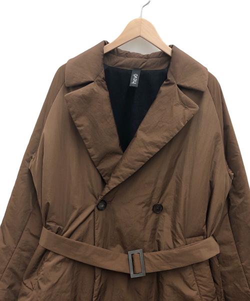 HEVO（イーヴォ）Hevo (イーヴォ) TOMORROW LAND (トゥモローランド) ベルテッドコート ブラウン サイズ:46の古着・服飾アイテム