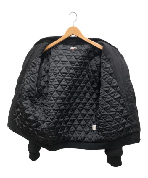 CROWS（クローズ）CROWS (クローズ) フライトジャケット ブラック サイズ:Lの古着・服飾アイテム