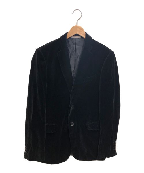 ARMANI COLLEZIONI（アルマーニ コレツィオーニ）ARMANI COLLEZIONI (アルマーニ コレツィオーニ) コーデュロイジャケット ブラック サイズ:48の古着・服飾アイテム