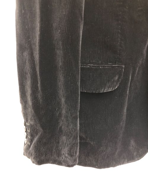 ARMANI COLLEZIONI（アルマーニ コレツィオーニ）ARMANI COLLEZIONI (アルマーニ コレツィオーニ) コーデュロイジャケット ブラック サイズ:48の古着・服飾アイテム