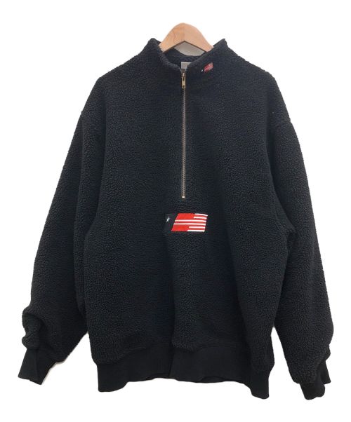 HONOR THE GIFT（オナーザギフト）HONOR THE GIFT (オナーザギフト) ハーフジップフリースプルオーバー ブラック サイズ:XLの古着・服飾アイテム