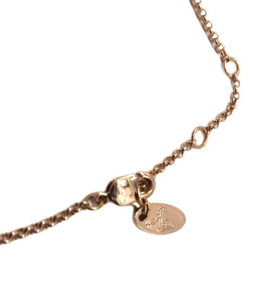 Vivienne Westwood（ヴィヴィアンウエストウッド）Vivienne Westwood (ヴィヴィアンウエストウッド) ネックレス ピンク×ゴールドの古着・服飾アイテム