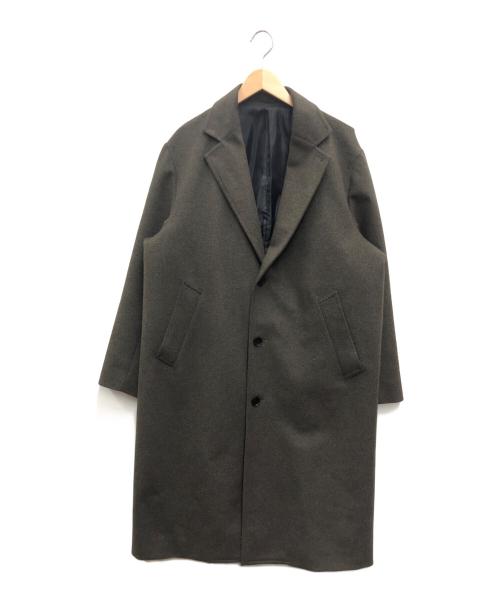 B:MING LIFE STORE（ビーミングライフストア）B:MING LIFE STORE (ビーミングライフストア) 防風 タスマニアウール チェスターコート グレー サイズ:Lの古着・服飾アイテム