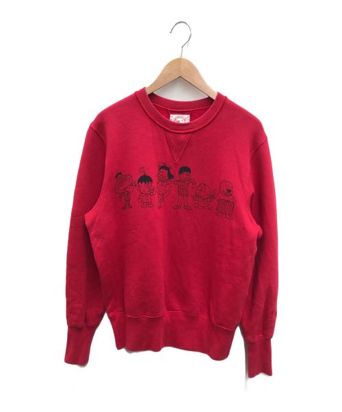 EVISU（エヴィス）EVISU (エビス) スウェット レッド サイズ:38の古着・服飾アイテム