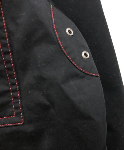 DIESEL（ディーゼル）DIESEL (ディーゼル) ジップジャケット ブラック×レッド サイズ:Sの古着・服飾アイテム