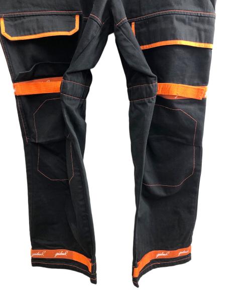 MARITHE+FRANCOIS GIRBAUD（マリテフランソワジルボー）MARITHE+FRANCOIS GIRBAUD (マリテフランソワジルボー) デニムパンツ ブラック×オレンジ サイズ:42の古着・服飾アイテム