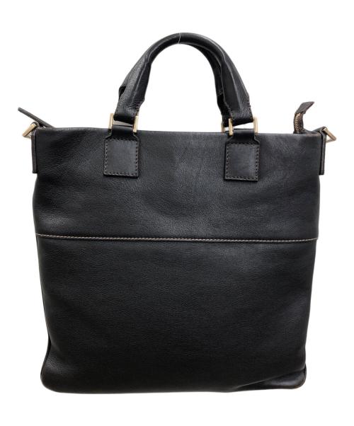 ERMENEGILDO ZEGNA（エルメネジルド・ゼニア）ERMENEGILDO ZEGNA (エルメネジルド・ゼニア) ハンドバッグ ブラウンの古着・服飾アイテム