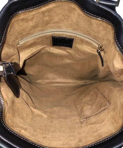 ERMENEGILDO ZEGNA（エルメネジルド・ゼニア）ERMENEGILDO ZEGNA (エルメネジルド・ゼニア) ハンドバッグ ブラウンの古着・服飾アイテム