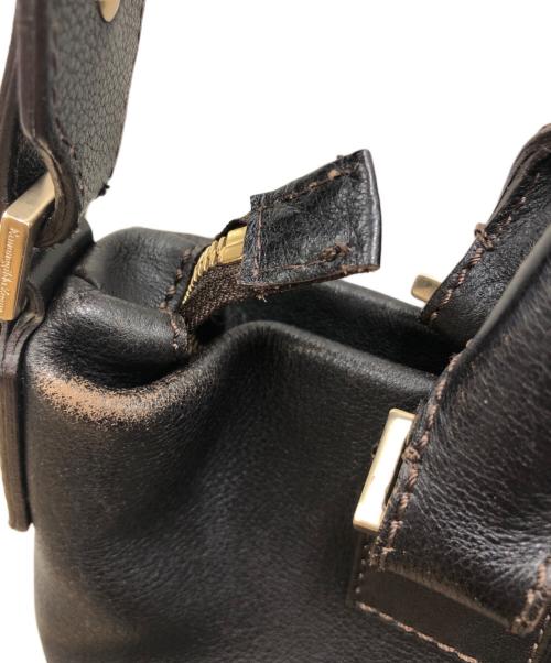 ERMENEGILDO ZEGNA（エルメネジルド・ゼニア）ERMENEGILDO ZEGNA (エルメネジルド・ゼニア) ハンドバッグ ブラウンの古着・服飾アイテム