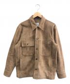 PAUL SMITHポールスミス）の古着「レザージャケット」｜ベージュ