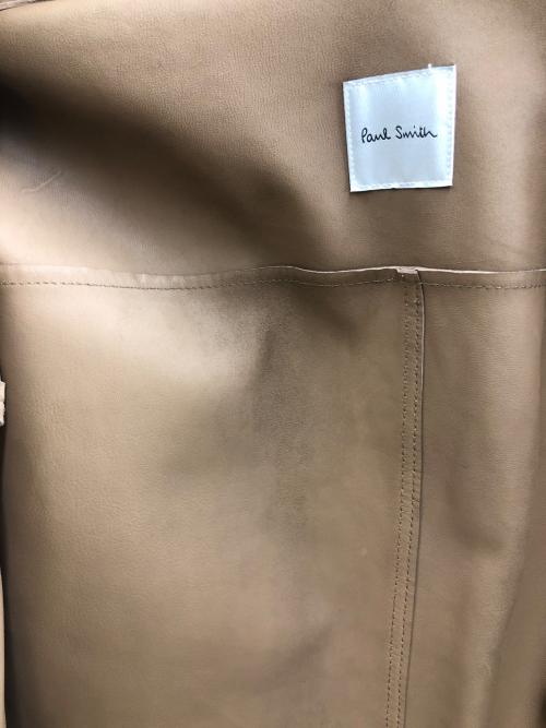 PAUL SMITH（ポールスミス）Paul Smith (ポールスミス) レザージャケット ベージュ サイズ:Mの古着・服飾アイテム