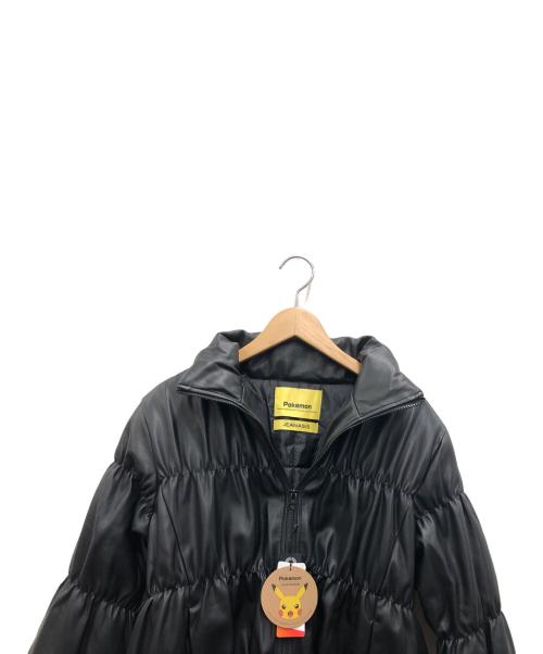 JEANASIS（ジーナシス）JEANASIS (ジーナシス) フェイクレザー中綿ジャケット ブラック サイズ:FREE 未使用品の古着・服飾アイテム