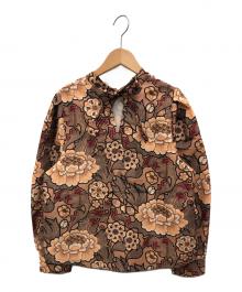 JEANASIS（ジーナシス）の古着「総柄ブラウス」｜ブラウン