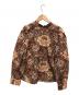 JEANASIS (ジーナシス) 総柄ブラウス ブラウン サイズ:FREE 未使用品：4000円
