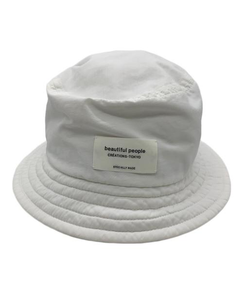beautiful people（ビューティフルピープル）beautiful people (ビューティフルピープル) ハット ホワイトの古着・服飾アイテム
