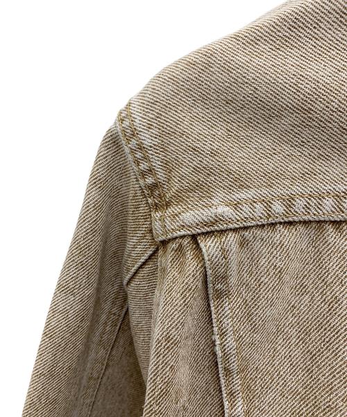 GUESS（ゲス）GUESS (ゲス) デニムジャケット ベージュ サイズ:Lの古着・服飾アイテム