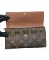 中古・古着 LOUIS VUITTON (ルイ ヴィトン) 長財布 ブラウン：18000円
