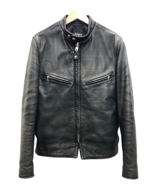 Schott（ショット）shott (ショット) レザージャケット ブラック サイズ:34の古着・服飾アイテム