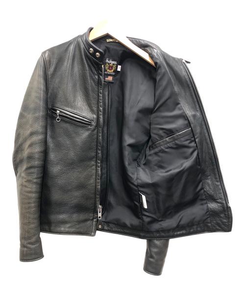 Schott（ショット）shott (ショット) レザージャケット ブラック サイズ:34の古着・服飾アイテム
