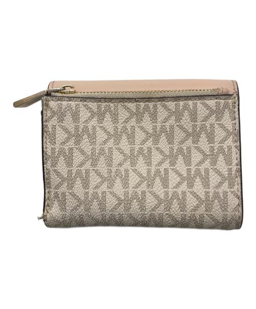 MICHAEL KORS（マイケル・コース）MICHAEL KORS (マイケルコース) 3つ折り財布 ピンクベージュの古着・服飾アイテム
