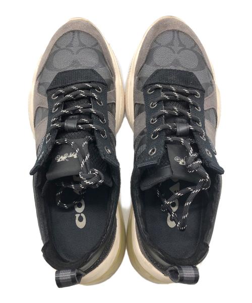 COACH（コーチ）COACH (コーチ) スニーカー ブラック×ホワイト サイズ:24.5の古着・服飾アイテム