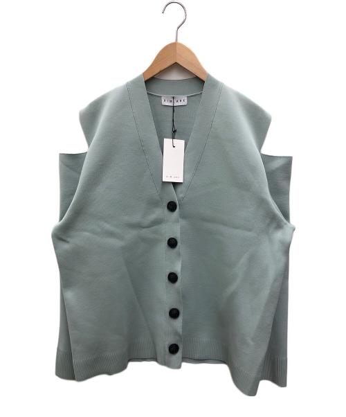 RIM.ARK（リムアーク）RIM.ARK (リムアーク) Sleeve slit big size knit CD グリーン サイズ:L 未使用品の古着・服飾アイテム