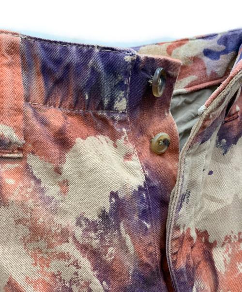 ISAMU KATAYAMA BACKLASH（イサムカタヤマ・バックラッシュ）ISAMU KATAYAMA BACKLASH (イサムカタヤマ・バックラッシュ) 迷彩ペイントカーゴパンツ ブラウン サイズ:XSの古着・服飾アイテム