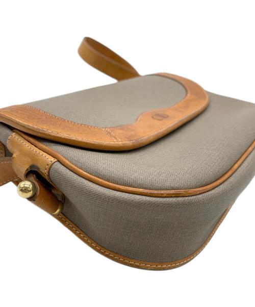 Christian Dior（クリスチャン ディオール）Christian Dior (クリスチャン ディオール) ショルダーバッグ グレー×ブラウンの古着・服飾アイテム