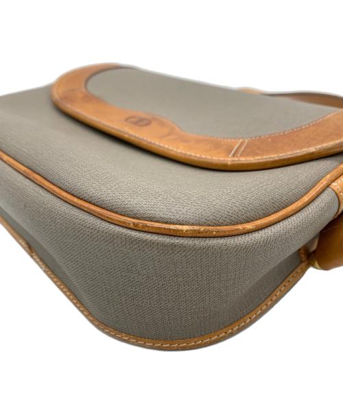 Christian Dior（クリスチャン ディオール）Christian Dior (クリスチャン ディオール) ショルダーバッグ グレー×ブラウンの古着・服飾アイテム