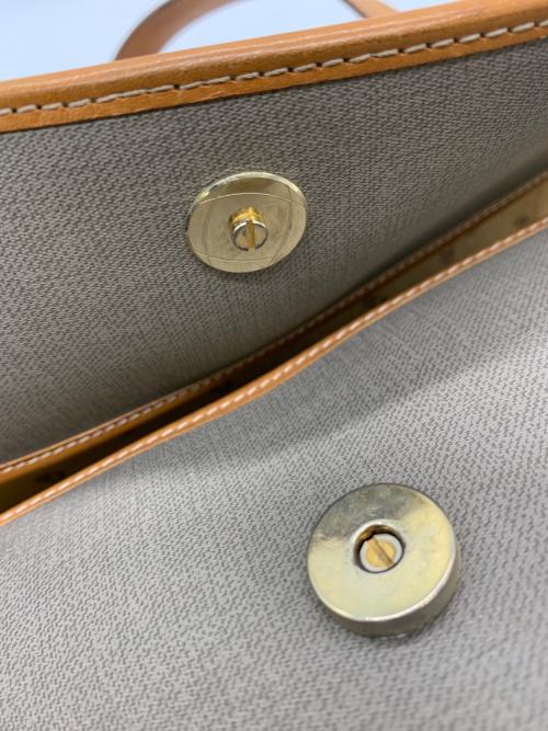 Christian Dior（クリスチャン ディオール）Christian Dior (クリスチャン ディオール) ショルダーバッグ グレー×ブラウンの古着・服飾アイテム