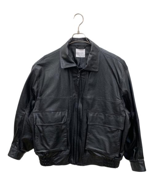 FREAK'S STORE（フリークスストア）FREAK'S STORE (フリークスストア) フェイクレザーブルゾン ブラック サイズ:Mの古着・服飾アイテム