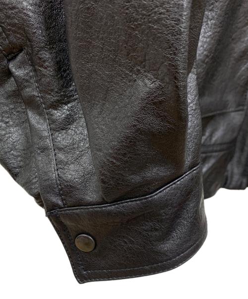 FREAK'S STORE（フリークスストア）FREAK'S STORE (フリークスストア) フェイクレザーブルゾン ブラック サイズ:Mの古着・服飾アイテム