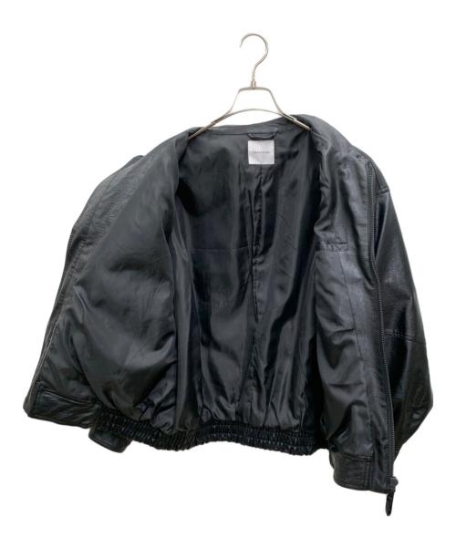 FREAK'S STORE（フリークスストア）FREAK'S STORE (フリークスストア) フェイクレザーブルゾン ブラック サイズ:Mの古着・服飾アイテム